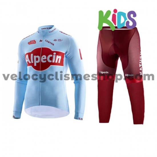 Tenue Maillot M/L + Collant Long 2019 Team Katusha Alpecin Enfant M001