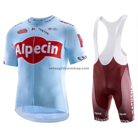 Tenue Maillot + Cuissard à Bretelles 2019 Team Katusha Alpecin M001
