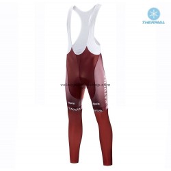 Collant à Bretelles 2019 Team Katusha Alpecin Hiver Thermal Fleece M001