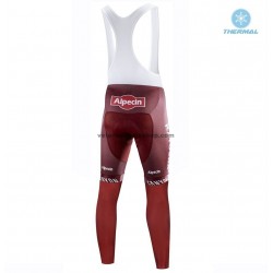 Collant à Bretelles 2019 Team Katusha Alpecin Hiver Thermal Fleece M001