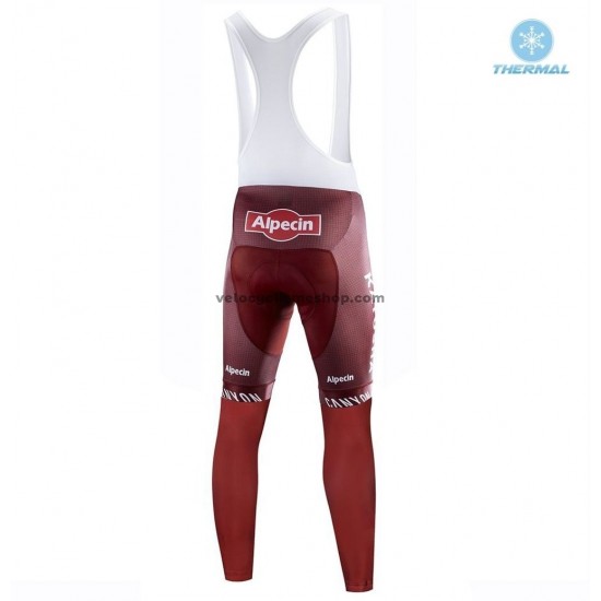 Collant à Bretelles 2019 Team Katusha Alpecin Hiver Thermal Fleece M001