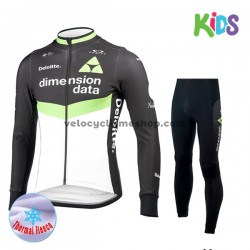 Tenue Maillot M/L + Collant Long 2017 Dimension Data Enfant Hiver Thermal Fleece M001