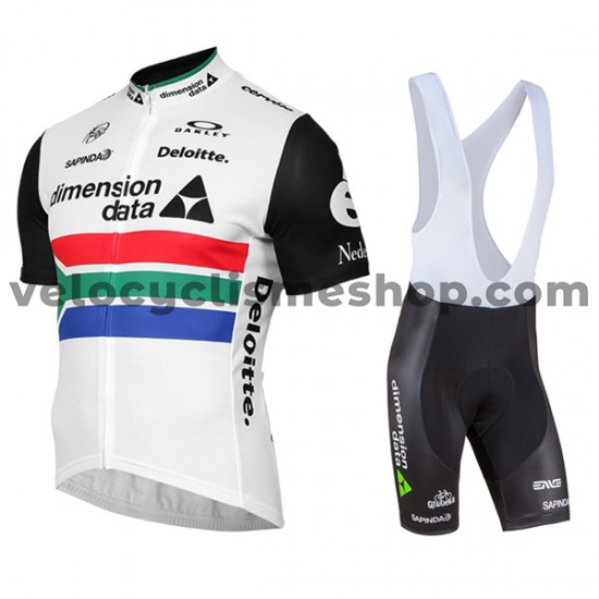 Tenue Maillot + Cuissard à Bretelles 2017 Dimension Data M002