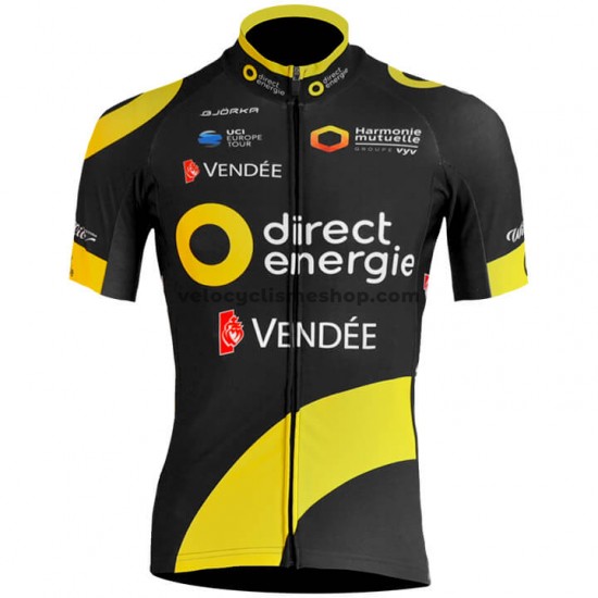Tenue Maillot + Cuissard à Bretelles 2018 Direct Energie M001