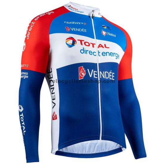 Maillot Cyclisme 2020 Total Direct Energie Manches Longues M001