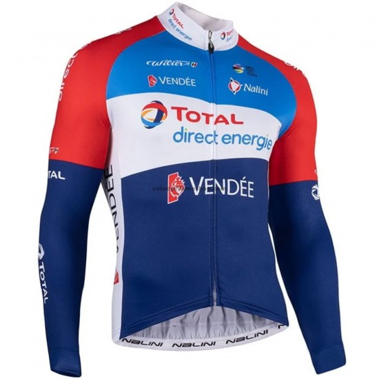 Maillot Cyclisme 2021 Team TotalEnergies Manches Longues M001