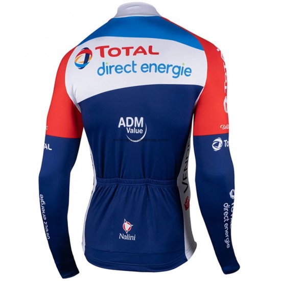 Maillot Cyclisme 2021 Team TotalEnergies Manches Longues M001