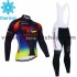 Tenue Maillot M/L + Collant à Bretelles 2021 Team TotalEnergies Hiver Thermal Fleece M002