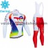 Tenue Maillot M/L + Collant à Bretelles 2021 Team TotalEnergies Hiver Thermal Fleece M003