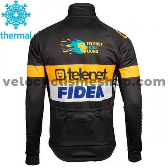Tenue Maillot M/L + Collant à Bretelles 2017 Telenet Fidea Lions Hiver Thermal Fleece M001