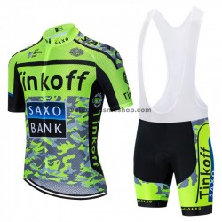 Tenue Maillot + Cuissard à Bretelles 2020 Tinkoff M001