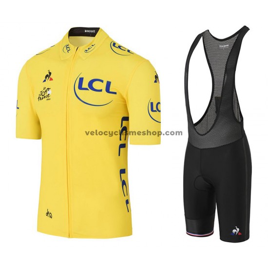Tenue Maillot + Cuissard à Bretelles 2017 Tour De France M001