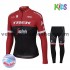 Tenue Maillot M/L + Collant Long 2017 Trek-Segafredo Enfant Hiver Thermal Fleece M001