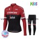 Tenue Maillot M/L + Collant Long 2017 Trek-Segafredo Enfant Hiver Thermal Fleece M001