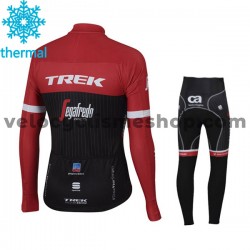 Tenue Maillot M/L + Collant Long 2017 Trek-Segafredo Enfant Hiver Thermal Fleece M001