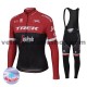 Tenue Maillot M/L + Collant à Bretelles 2017 Trek-Segafredo Hiver Thermal Fleece M001