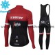 Tenue Maillot M/L + Collant à Bretelles 2017 Trek-Segafredo Hiver Thermal Fleece M001