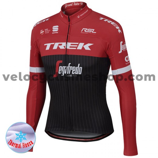 Maillot Cyclisme 2017 Trek-Segafredo Hiver Thermal Fleece M001