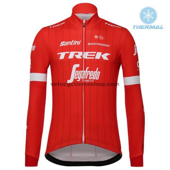 Tenue Maillot M/L + Collant à Bretelles 2018 Trek-Segafredo Hiver Thermal Fleece M001