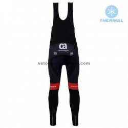 Tenue Maillot M/L + Collant à Bretelles 2018 Trek-Segafredo Hiver Thermal Fleece M001