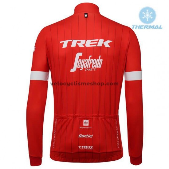 Maillot Cyclisme 2018 Trek-Segafredo Hiver Thermal Fleece M001