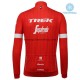 Maillot Cyclisme 2018 Trek-Segafredo Hiver Thermal Fleece M001