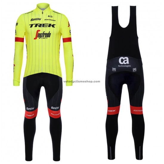 Tenue Maillot M/L + Collant à Bretelles 2018 Trek-Segafredo M002