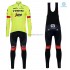Tenue Maillot M/L + Collant à Bretelles 2018 Trek-Segafredo Hiver Thermal Fleece M002