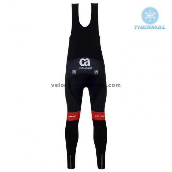 Tenue Maillot M/L + Collant à Bretelles 2018 Trek-Segafredo Hiver Thermal Fleece M002