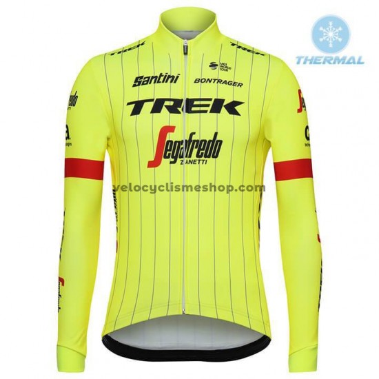 Maillot Cyclisme 2018 Trek-Segafredo Hiver Thermal Fleece M002