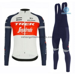 Tenue Maillot M/L + Collant à Bretelles 2020 Trek Segafredo Hiver Thermal Fleece M001
