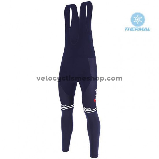 Tenue Maillot M/L + Collant à Bretelles 2020 Trek Segafredo Hiver Thermal Fleece M001