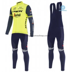 Tenue Maillot M/L + Collant à Bretelles 2020 Trek Segafredo Hiver Thermal Fleece M002