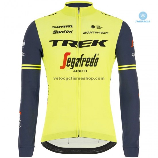 Tenue Maillot M/L + Collant à Bretelles 2020 Trek Segafredo Hiver Thermal Fleece M002