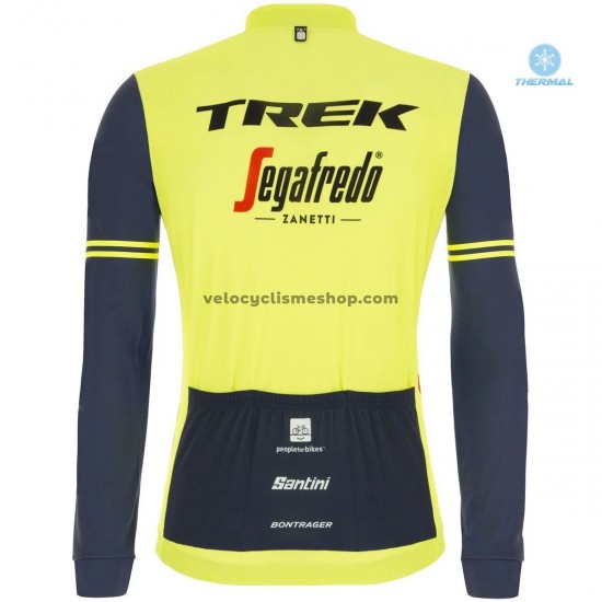 Tenue Maillot M/L + Collant à Bretelles 2020 Trek Segafredo Hiver Thermal Fleece M002
