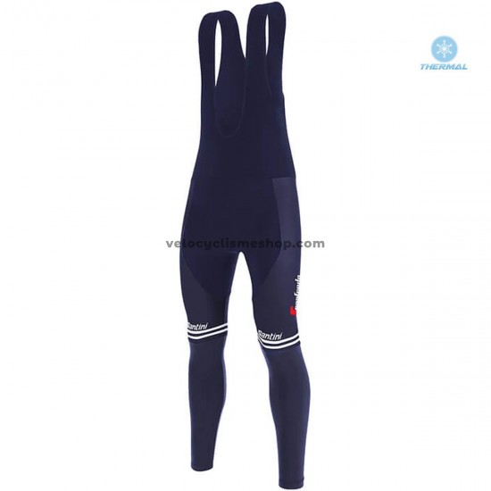 Tenue Maillot M/L + Collant à Bretelles 2020 Trek Segafredo Hiver Thermal Fleece M002