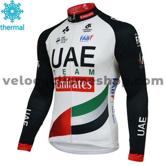 Maillot Cyclisme 2018 Team UAE Hiver Thermal Fleece M001
