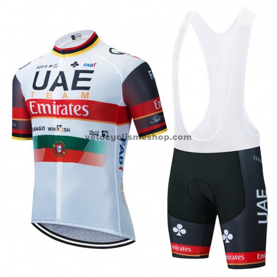 Tenue Maillot + Cuissard à Bretelles 2021 UAE Team Emirates M001