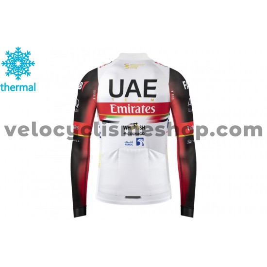 Maillot Cyclisme 2021 UAE Team Emirates Hiver Thermal Fleece M002