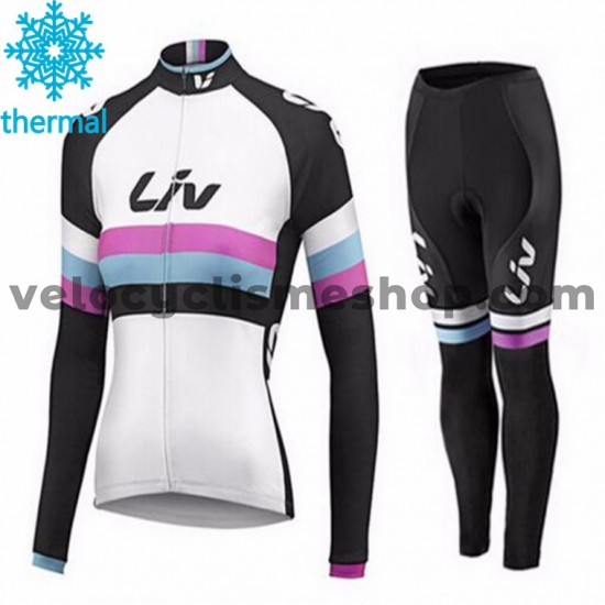 Tenue Maillot M/L + Collant Long 2015 CCC Liv Femmes Hiver Thermal Fleece M002