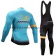 Tenue Maillot M/L + Collant à Bretelles 2017 Astana Pro Team Femmes M001