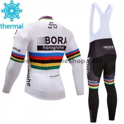 Tenue Maillot M/L + Collant à Bretelles 2017 Bora-Hansgrohe Femmes Hiver Thermal Fleece M002
