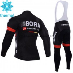 Tenue Maillot M/L + Collant à Bretelles 2017 Bora-Hansgrohe Femmes Hiver Thermal Fleece M003