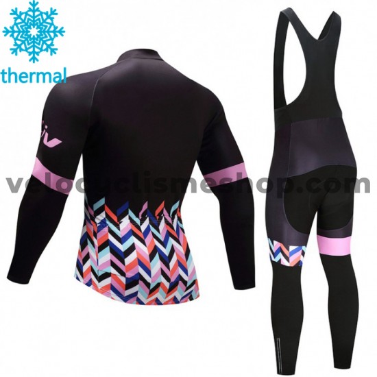Tenue Maillot M/L + Collant à Bretelles 2017 CCC Liv Femmes Hiver Thermal Fleece M006