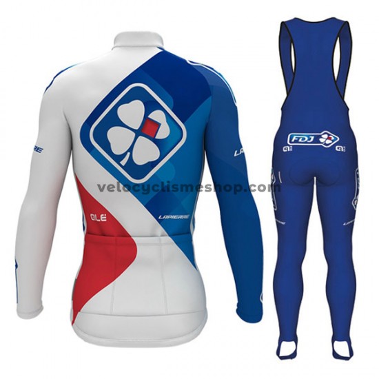 Tenue Maillot M/L + Collant à Bretelles 2017 FDJ Femmes M001