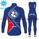 Tenue Maillot M/L + Collant à Bretelles 2017 FDJ Femmes Hiver Thermal Fleece M002