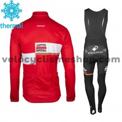 Tenue Maillot M/L + Collant à Bretelles 2017 Lotto Soudal Femmes Hiver Thermal Fleece M001