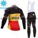Tenue Maillot M/L + Collant à Bretelles 2017 Quick-Step Floors Femmes Hiver Thermal Fleece M002