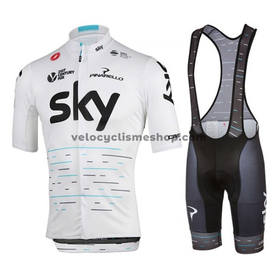 Tenue Maillot + Cuissard à Bretelles 2017 Team Sky Femmes M003