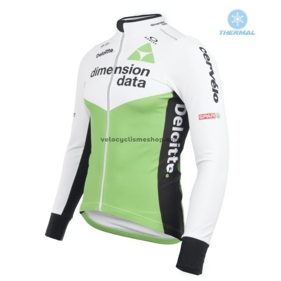Maillot Cyclisme 2018 Dimension Data Femmes Hiver Thermal Fleece M001